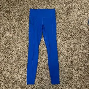 Lululemon Fast & Free Tights in Blazer Blue Tone.